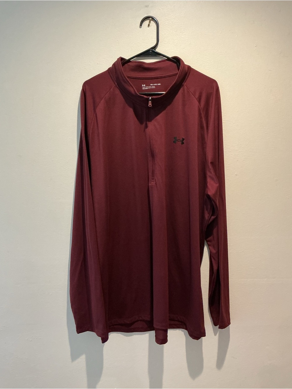Under Armour Maroon Loose-Fit Performance Tee